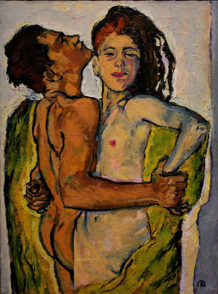 Lovers by Koloman Moser, 1913